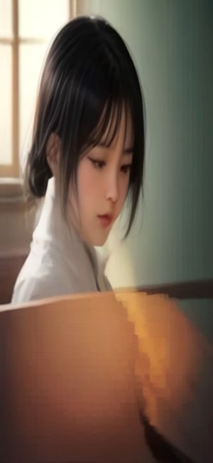 小说推荐App书籍详情页：展示小说封面大图、作者信息、编辑长评和相似推荐，页面有半透明玻璃拟态风格背景，评论区的文字清晰可见
